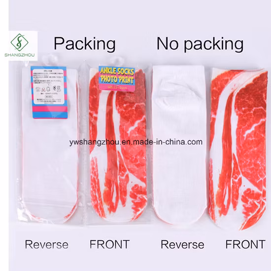 ヨーロッパユニコーン動物絵文字 3D デジタルプリントカスタムボートソックス