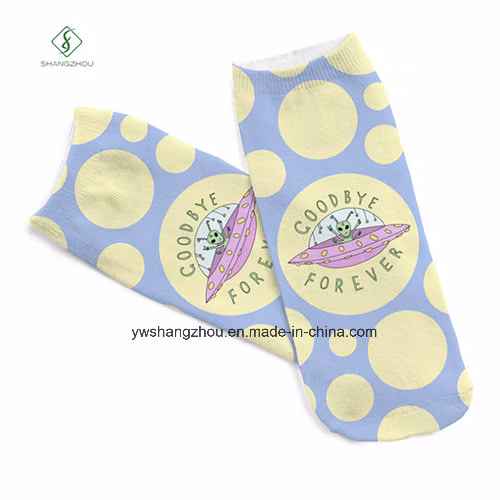 Europe New Factory 3D Animal Printed Cartoon Custom Boat Socks