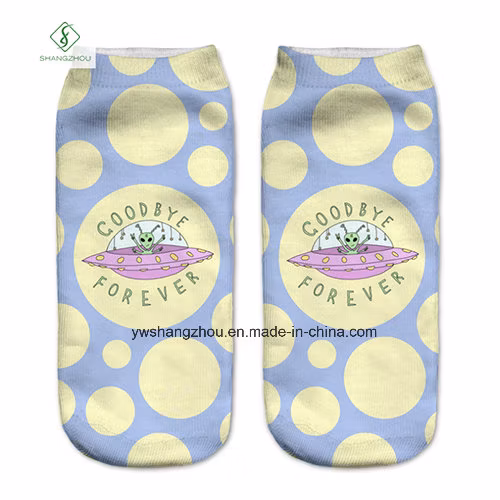 Europe New Factory 3D Animal Printed Cartoon Custom Boat Socks